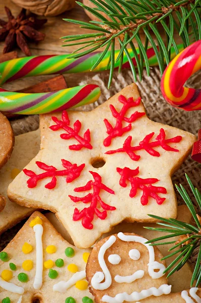 Christmas gingerbread cookies — Stock Photo, Image