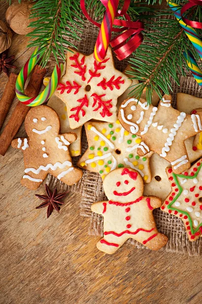 Biscuits au pain d'épice de Noël — Photo