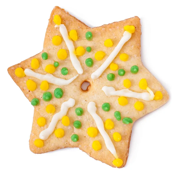 Galletas de Navidad en forma de estrella — Foto de Stock