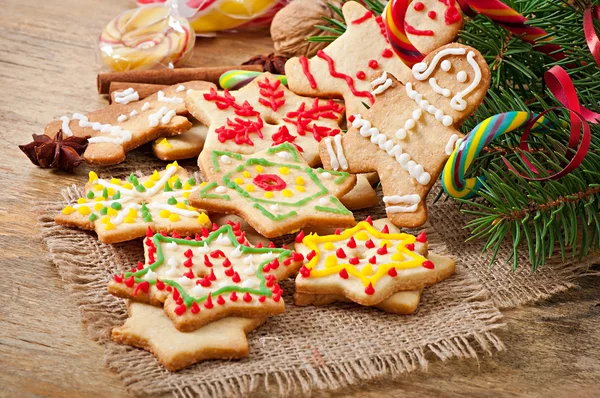 Biscotti di pan di zenzero di Natale — Foto Stock