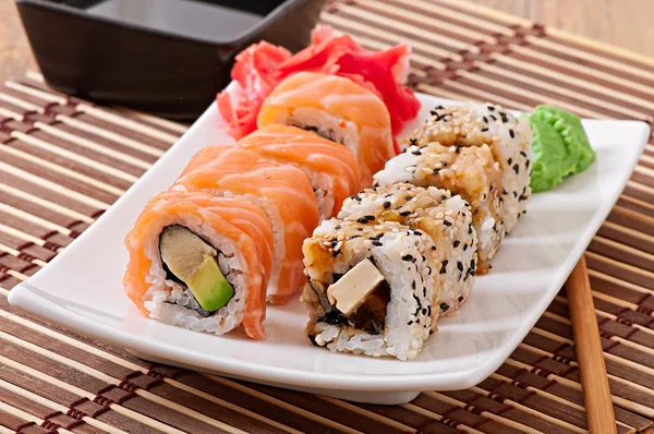 Sushi and Sashimi — Stock Photo, Image