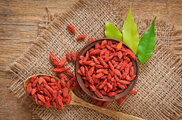 Red dried goji berries — Stock Photo, Image