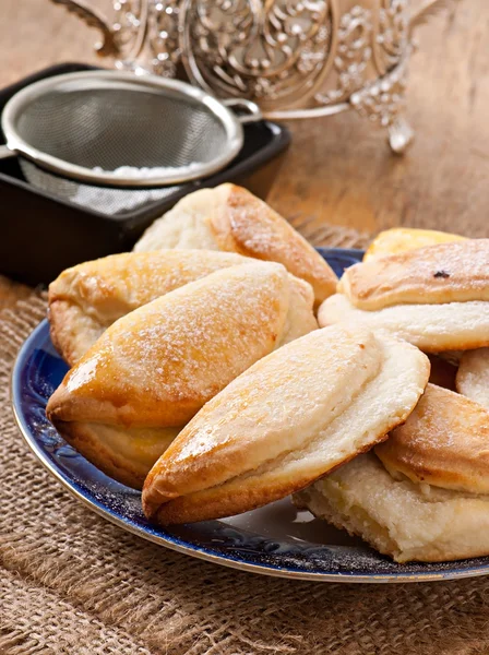 Biscoitos com queijo cottage — Fotografia de Stock