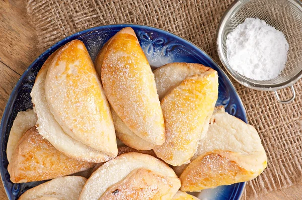 Biscoitos com queijo cottage — Fotografia de Stock