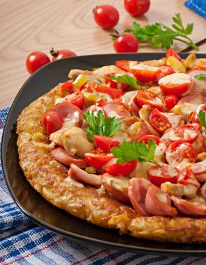 Patates graten - pizza