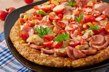 Patates graten - pizza