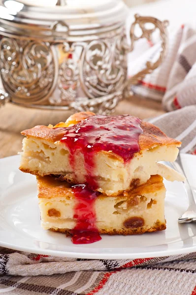 Budín de queso de cabaña — Foto de Stock