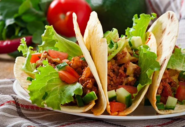 Mexické tacos — Stock fotografie