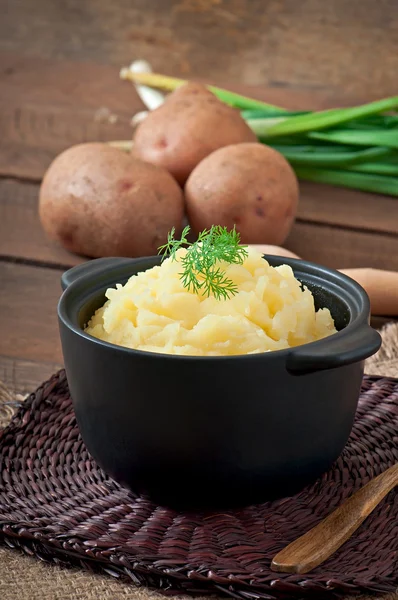 Purê de batata fresco e saboroso — Fotografia de Stock