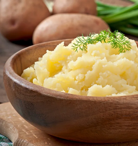 Färska och smakrika potatismos — Stockfoto