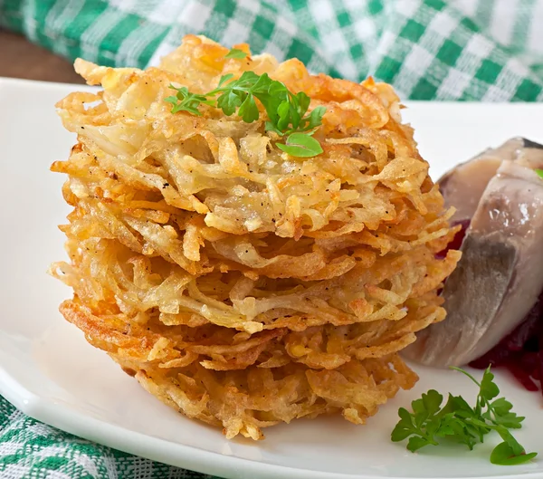 Geurige Aardappelpannenkoekjes — Stockfoto