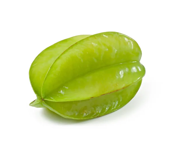 Fruta de estrella verde o carambola — Foto de Stock