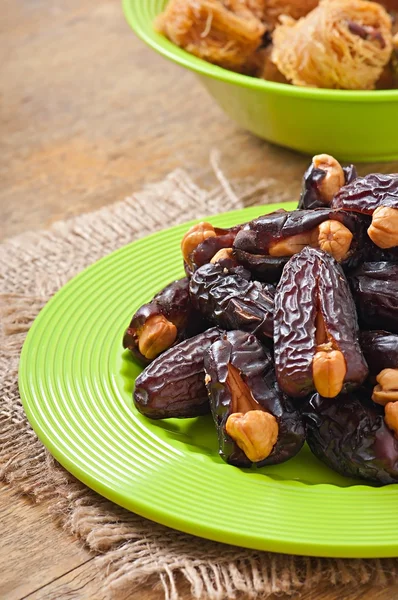 Orientaliska godis med cashewnötter — Stockfoto
