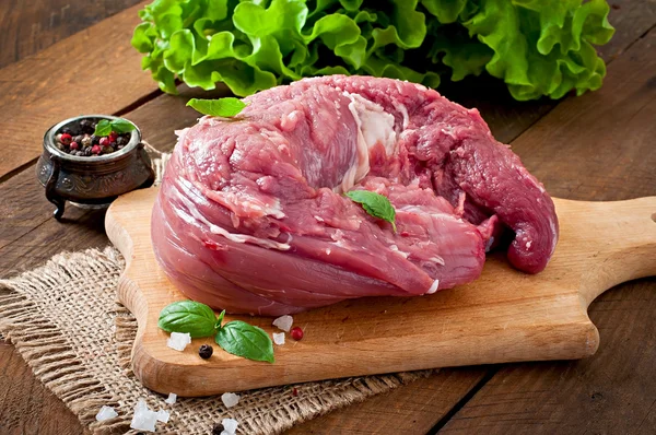 Raw pork tenderloin — Stock Photo, Image