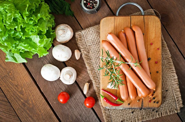 Kiełbaski z warzyw i przypraw — Zdjęcie stockowe