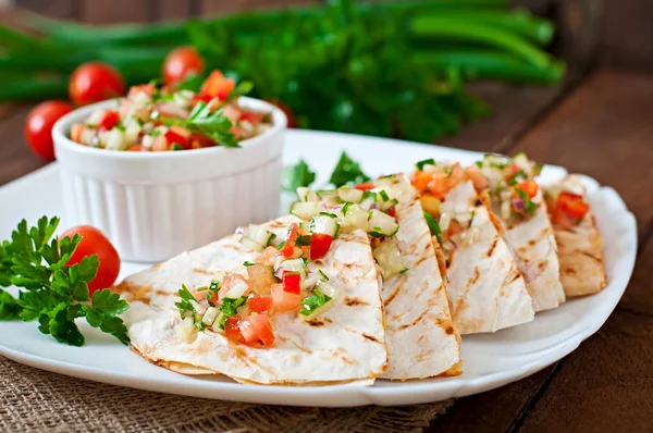 Mexikanska Quesadilla wraps — Stockfoto