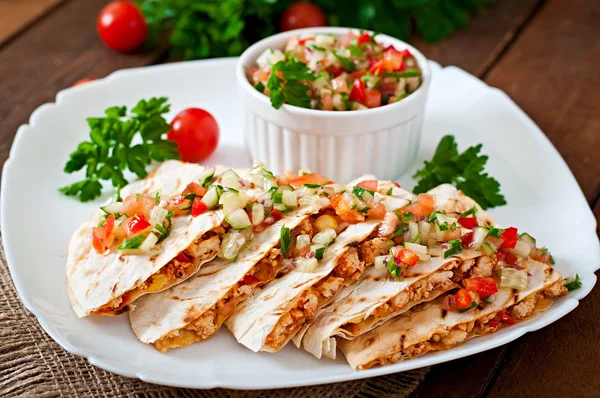 Mexican Quesadilla wraps — Stock Photo, Image