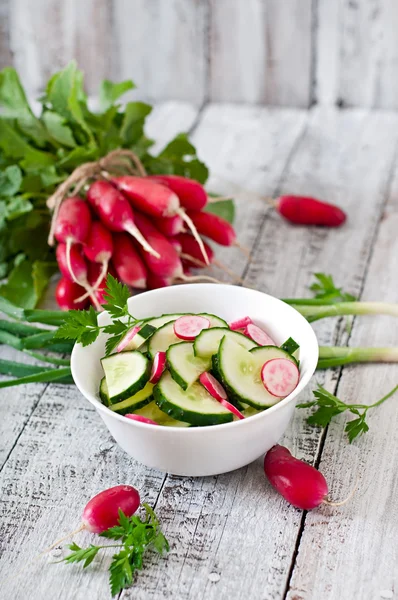 Våren fräsch sallad — Stockfoto