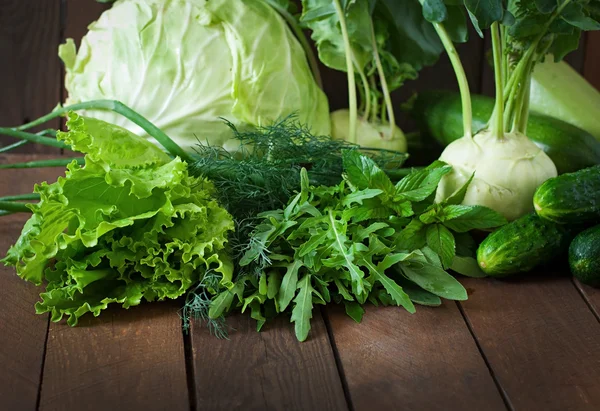 Legumes verdes úteis — Fotografia de Stock