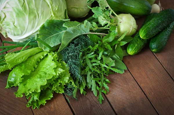 Verduras verdes útiles — Foto de Stock