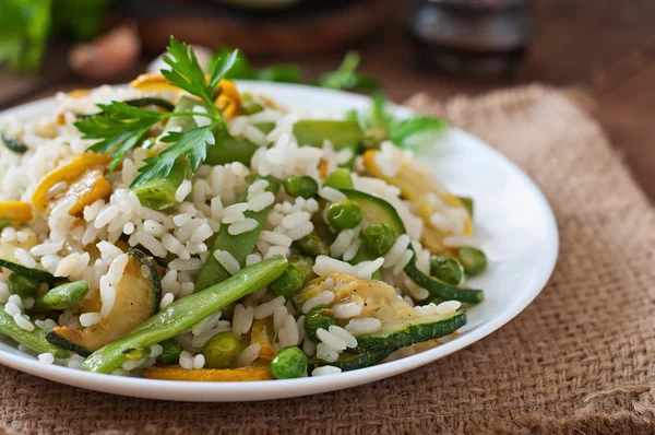 Chutné rizoto se zeleninou — Stock fotografie