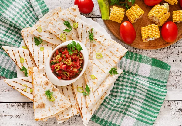 Mexikanska Quesadilla wrap — Stockfoto