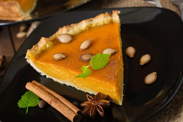 American pumpkin pie — Stock Photo, Image