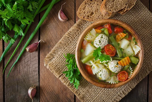 Zuppa di verdure a dieta — Foto Stock