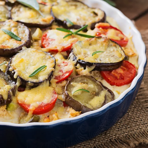 Moussaka (casseruola di melanzane ) — Foto Stock