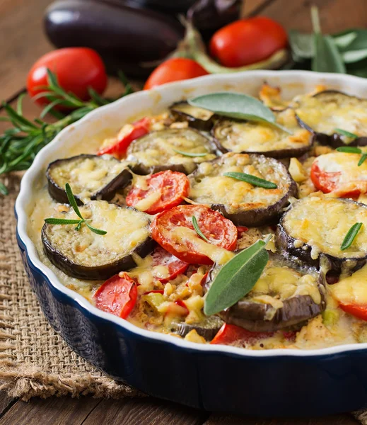 Moussaka (casseruola di melanzane ) — Foto Stock