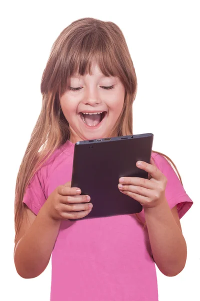 tablet bilgisayar ile çocuk