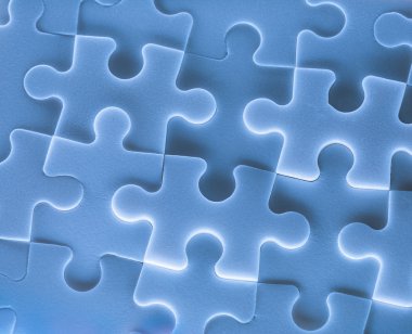 Jigsaw puzzle parçaları arka plan olarak