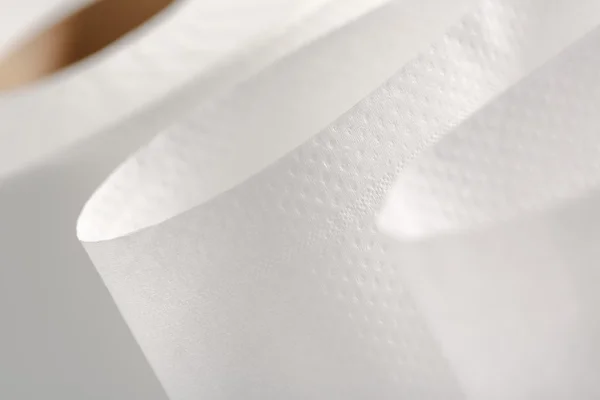 Um rolo de papel higiénico branco — Fotografia de Stock