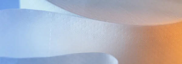 White toilet paper in closeup — Stock Photo, Image