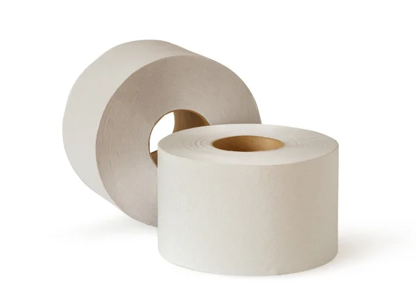 Two white toilet paper rolls — Stock Photo, Image