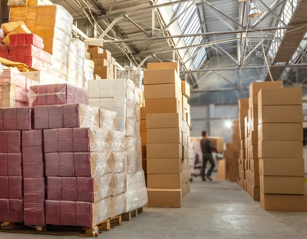 Paper products and goods storehouse — Stock Photo, Image