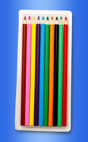 Conjunto de nuevos lápices de colores —  Fotos de Stock