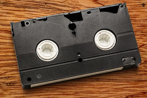 Black video cassette — Stock Photo, Image