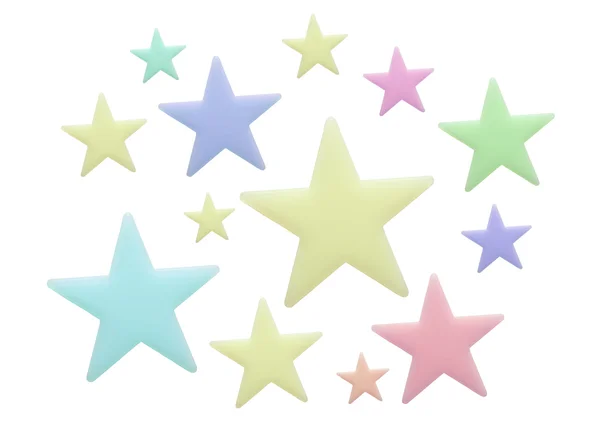 Blank stars on white background — Stock Photo, Image