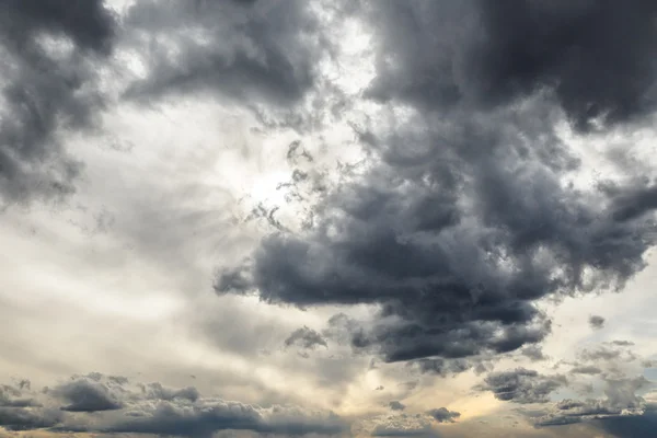 Stormy grey cloudy sky — Stock Photo, Image