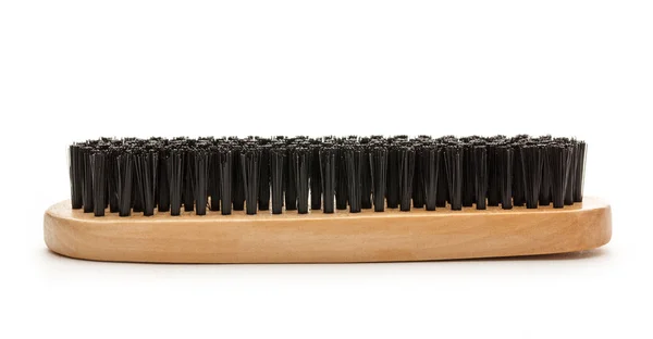 New black shoe brush — Stock Photo, Image