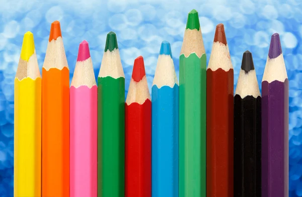 Palette of colorful pencils for children — Stock Photo, Image