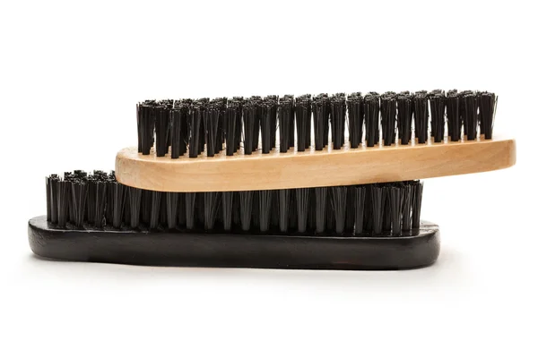 New black shoe brushes — Stock Photo, Image