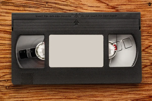 Videocassetta nera — Foto Stock