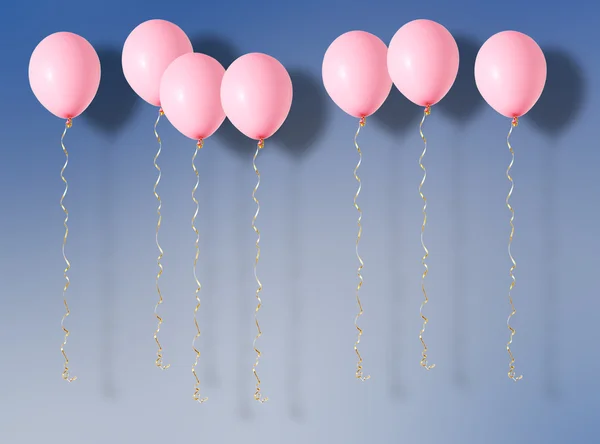 Globos de vuelo de aire rojo — Foto de Stock