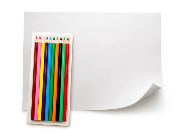 Yeni renkli kalem kümesi — Stok fotoğraf