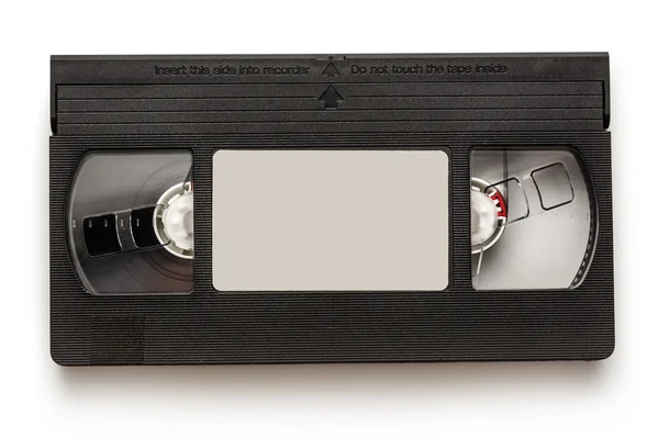 Cassete de vídeo preto — Fotografia de Stock