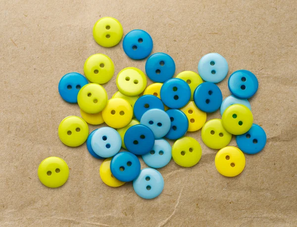Σωρό από πολύχρωμα κουμπιά — Φωτογραφία Αρχείου