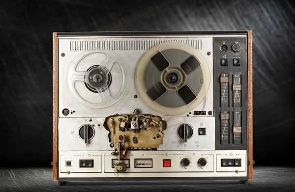 Old reel tape recorder