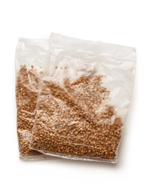 Pacchetti di grano saraceno secco — Foto Stock